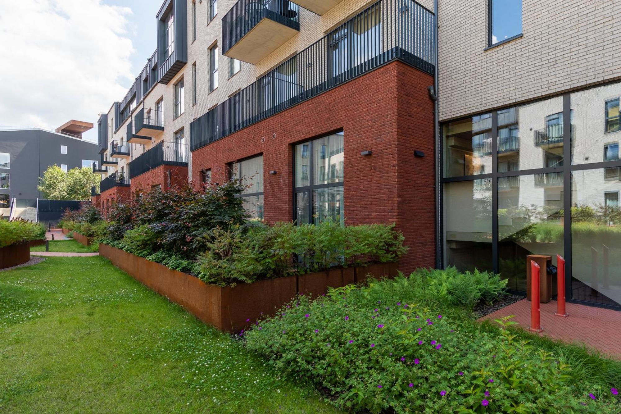 Ferienwohnung Stylish Loft With Terrace Paupys, Old Town Wilna Exterior foto